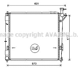 AVA QUALITY COOLING Радиатор, охлаждение двигателя HY2346